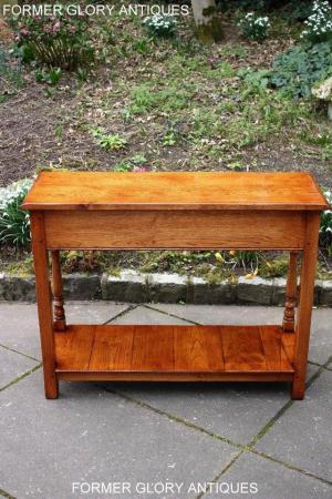 Image 36 of SOLID OAK HALL LAMP PHONE TABLE SIDEBOARD DRESSER BASE STAND
