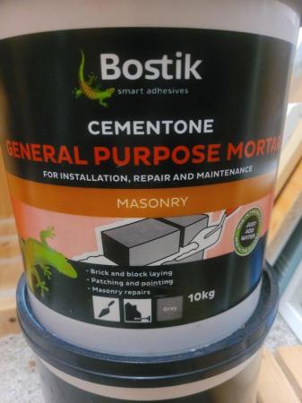 Image 2 of 2 x 10kg tubs of Bostik Cementone