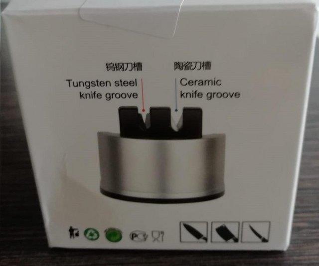 Preview of the first image of High-Grade Kitchen Chef Double Stage Knife Sharpener | New.
