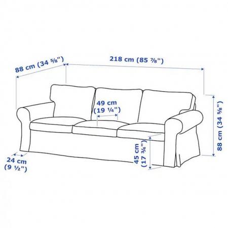 Image 3 of OFFER! 3-seat sofa + white and light beige cover