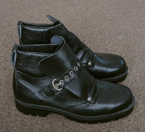 Image 3 of Arco Black Leather Welding Safety Work Boots - Size 10