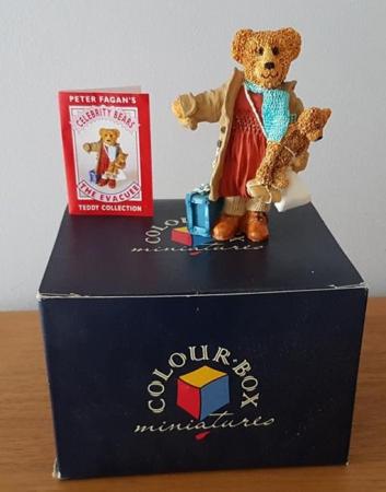 Image 1 of Peter Fagan Colourbox Miniature figurine Evacuee, Teddy Bear