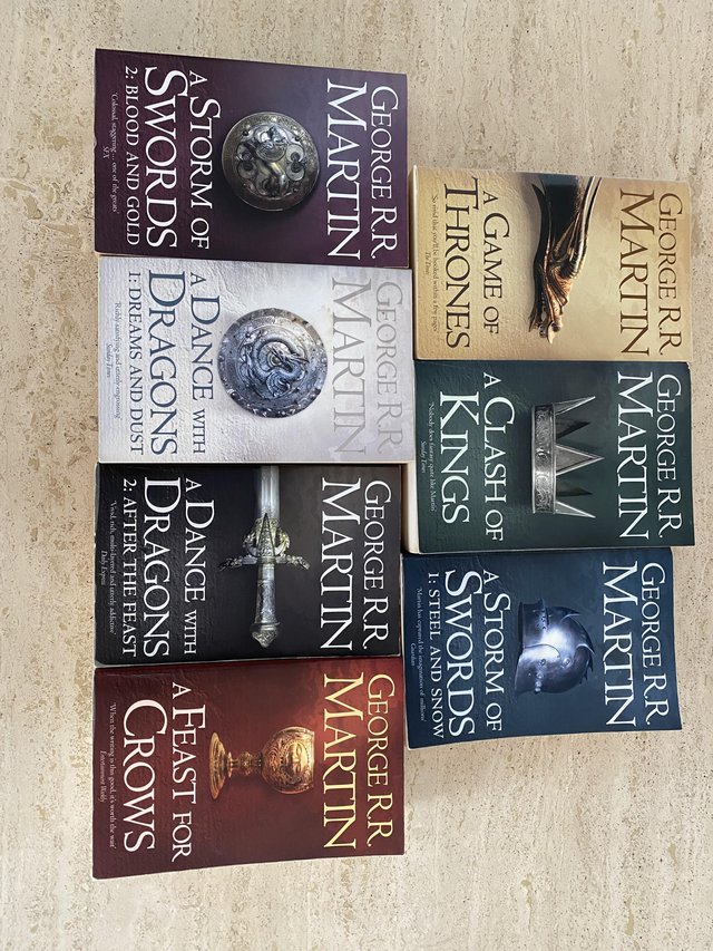 Preview of the first image of Game of thrones 7 book set, great condition.