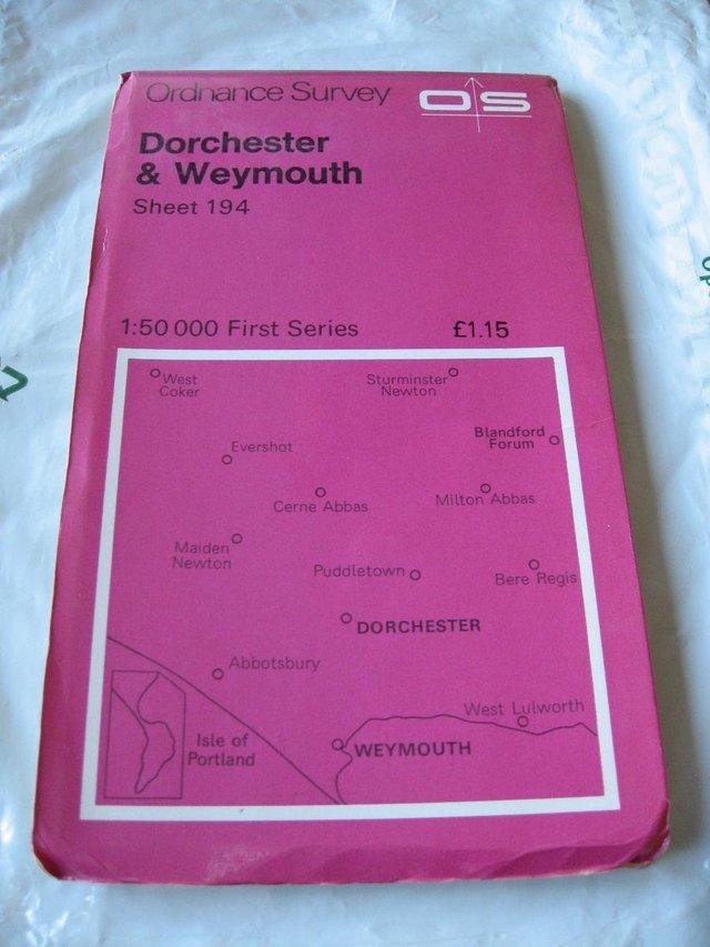 Preview of the first image of Ordnance Survey Map 1:50 000 First Series Dorchester & Weymo.