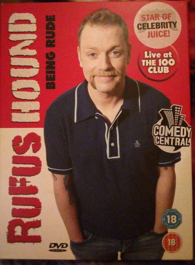 Preview of the first image of Rufus Hound Being Rude DVD in great condition.