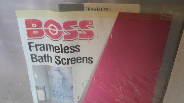 Preview of the first image of Boss frame less bath screen for sale.
