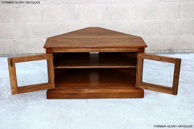 Image 36 of AN ERCOL GOLDEN DAWN ELM CORNER TV CABINET STAND TABLE UNIT