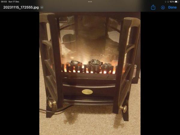 Image 1 of Dimplex stove style electric fan heater