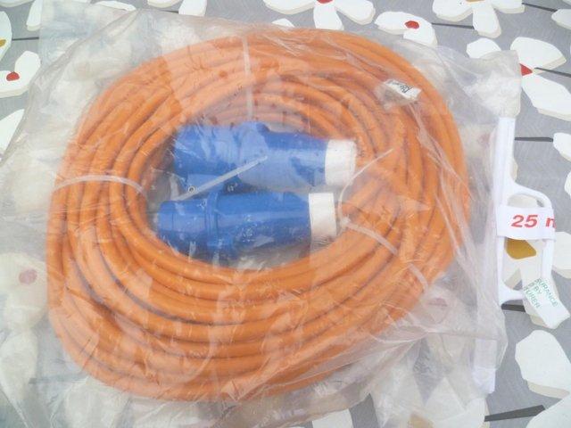 Preview of the first image of 25 meters Caravan hook up lead extension lead cable.