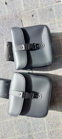 Image 2 of Pair of leather type panniers