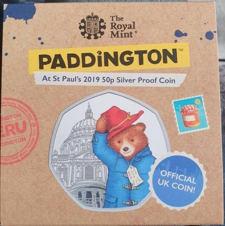 Image 2 of R.Mint Paddington at Pauls Silver Proof Coloured 50p