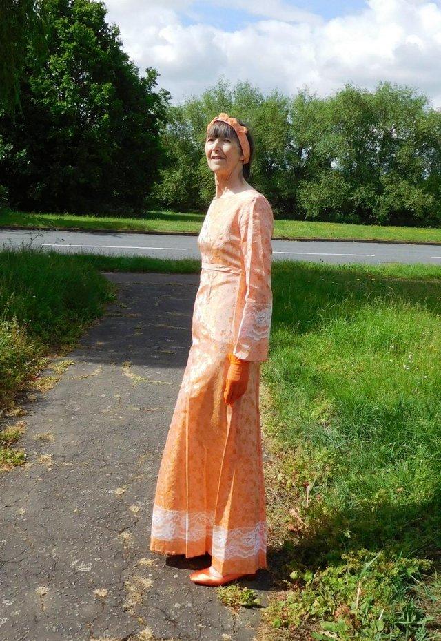 Preview of the first image of Bridesmaid's dress - Vintage 1960s (or fabric).