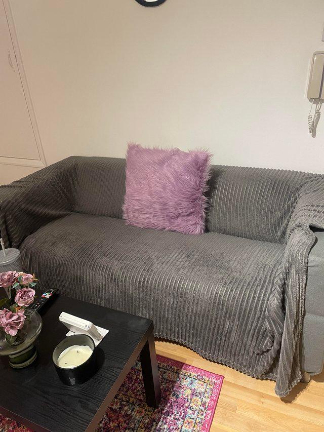 Preview of the first image of Grey Sofa for sale - Collection only please.