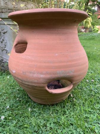 Image 3 of Nice terracotta herb/strawberry plant pot