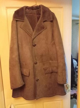 Image 2 of Men's genuine sheepskin coat styled