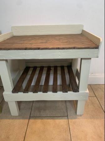 Image 2 of Shabby Chic Mini Utility Rustic Farmhouse Bakers Style Table