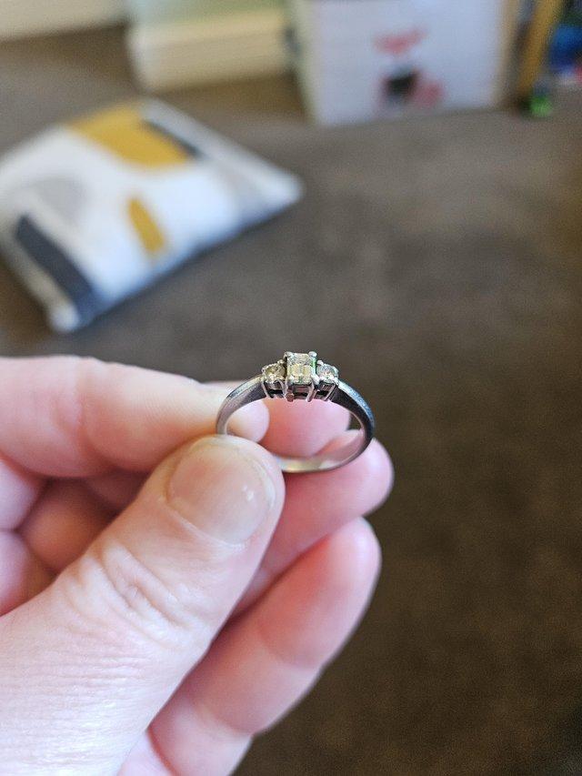 Preview of the first image of Platinum and Diamond engagement ring.
