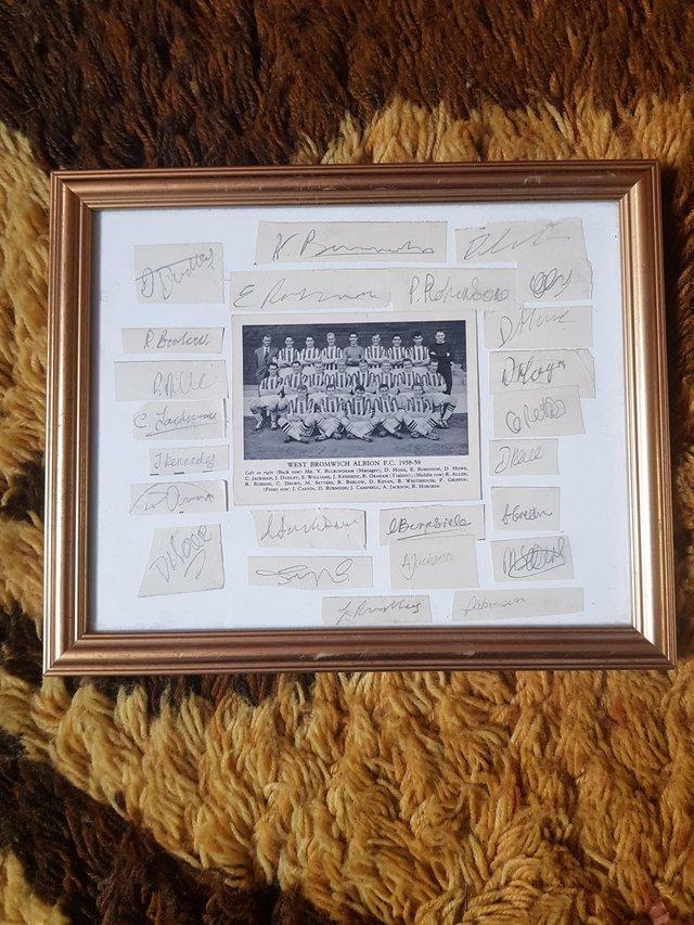 Preview of the first image of 1958 59signed west bromich albion football club picture.