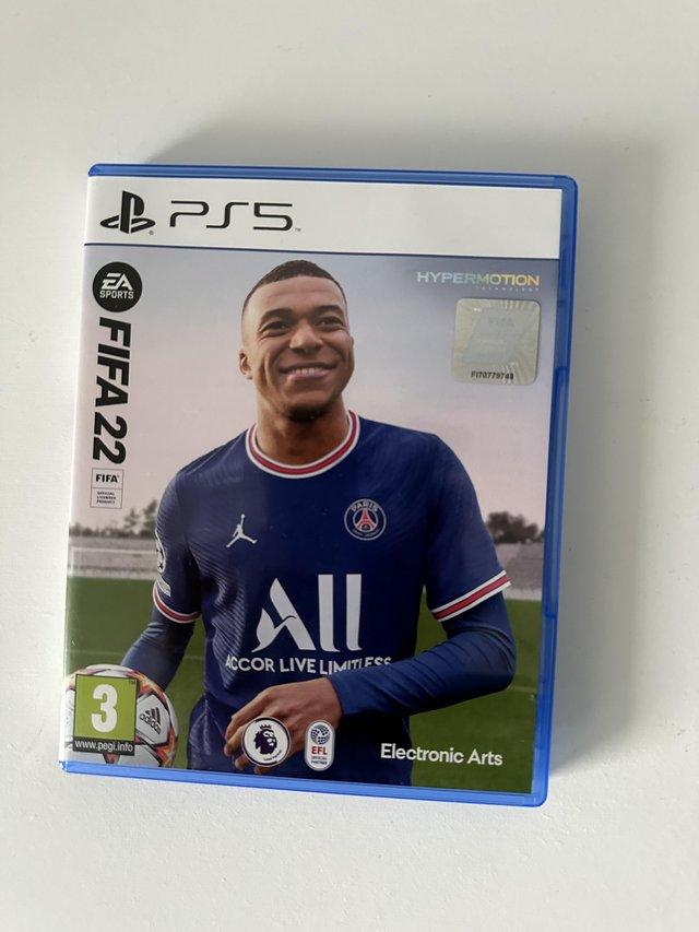Preview of the first image of FIFA 2022 Sony ps5 video games.