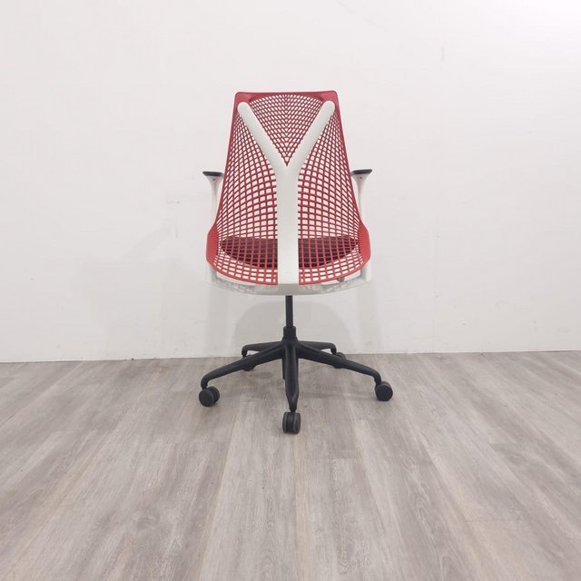 Preview of the first image of Herman Miller Sayl Office Task Chair Red.
