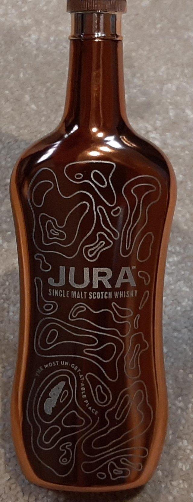 Preview of the first image of JURA STAINLESS STEEL MINI HIP FLASK. BRAND-NEW. BNIB..