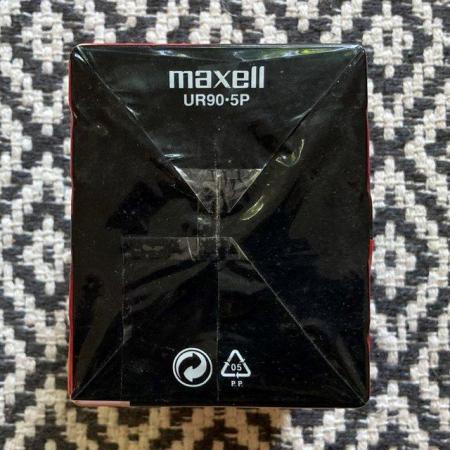 Image 2 of RARE SEALED NOS MAXELL UR90 1980s CASSETTE TAPES 90 HIFI