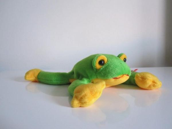 Image 1 of Ty beanies Smoochy the frog New with tags