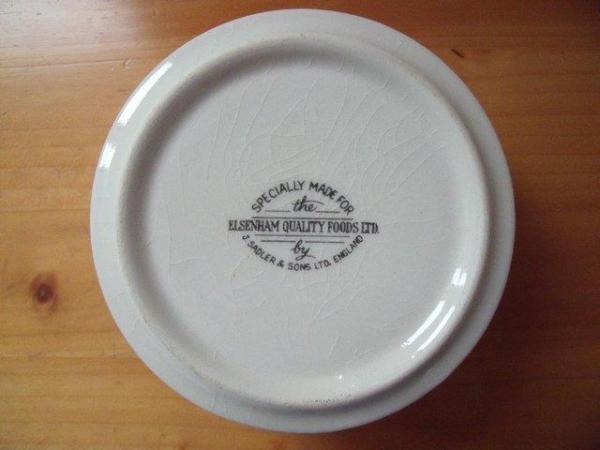 Image 2 of J Sadler & Sons ceramic white dish, with fruit decoration