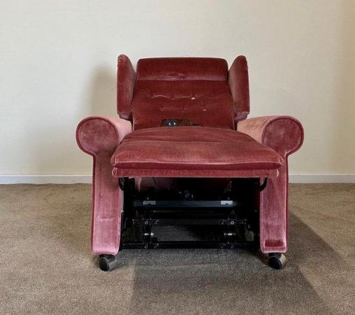 Image 7 of LUXURY ELECTRIC RISER RECLINER ROSE PINK CHAIR ~ CAN DELIVER