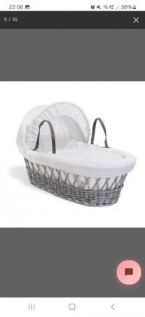 Image 2 of Clair De Lune moses basket with stand