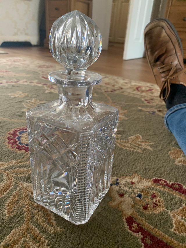 Preview of the first image of A distinct design LEAD Crystal decanter..