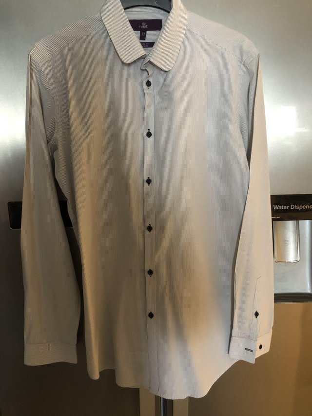 Preview of the first image of Men’s 15 collar slim fit shirt from Next.