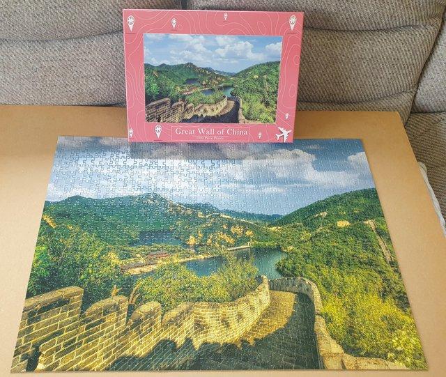 Preview of the first image of 1000 piece jigsaw called GREAT WALL OF CHINA,  ONLY DONE ONC.