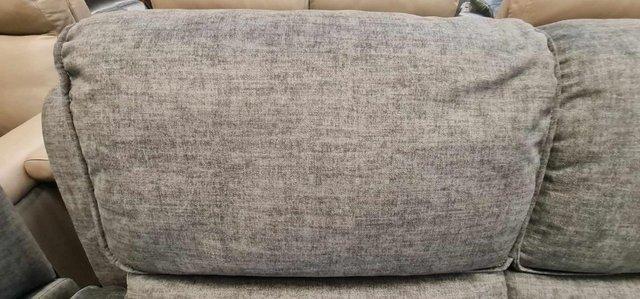 Image 19 of Goodwood grey fabric recliner 3 seater sofa and 2 armchairs