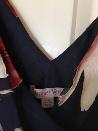 Image 2 of JACQUES VERT silk & viscose dress Size 14