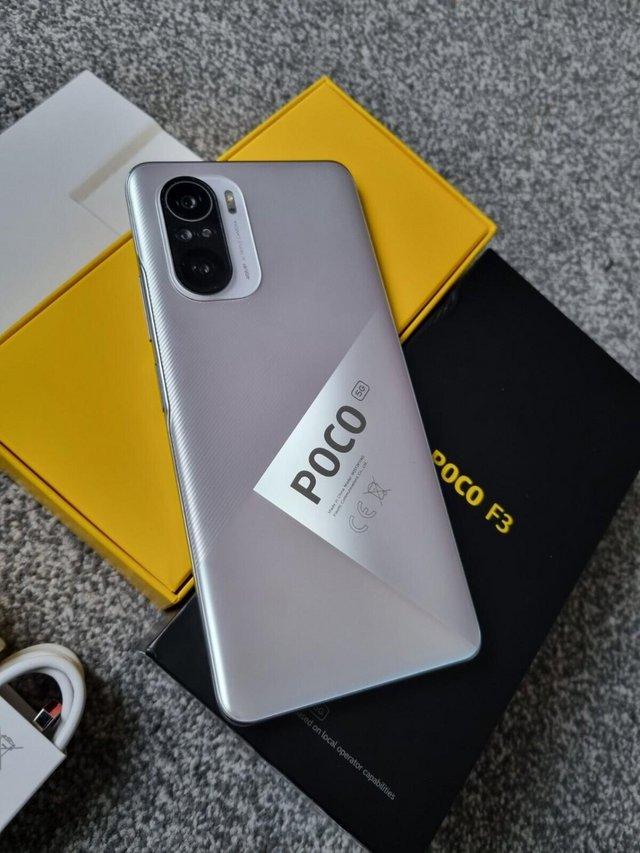 Preview of the first image of Xiaomi Poco F3 5G 6GB 128GB White Unlocked Dual SIM Boxed +.