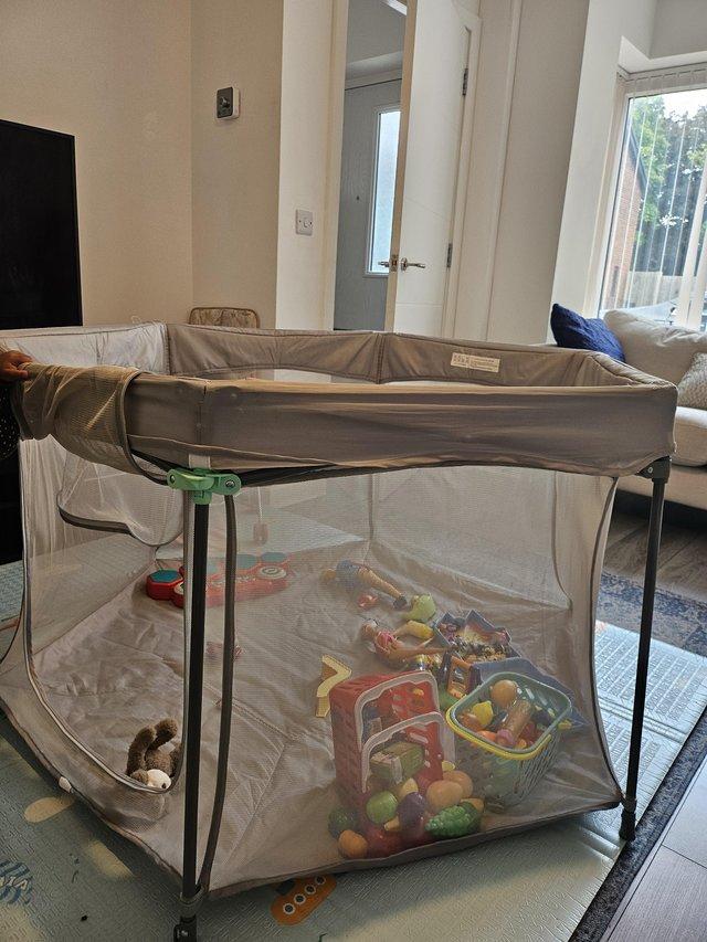 Preview of the first image of Large foldable playpen baby toddler even pets.