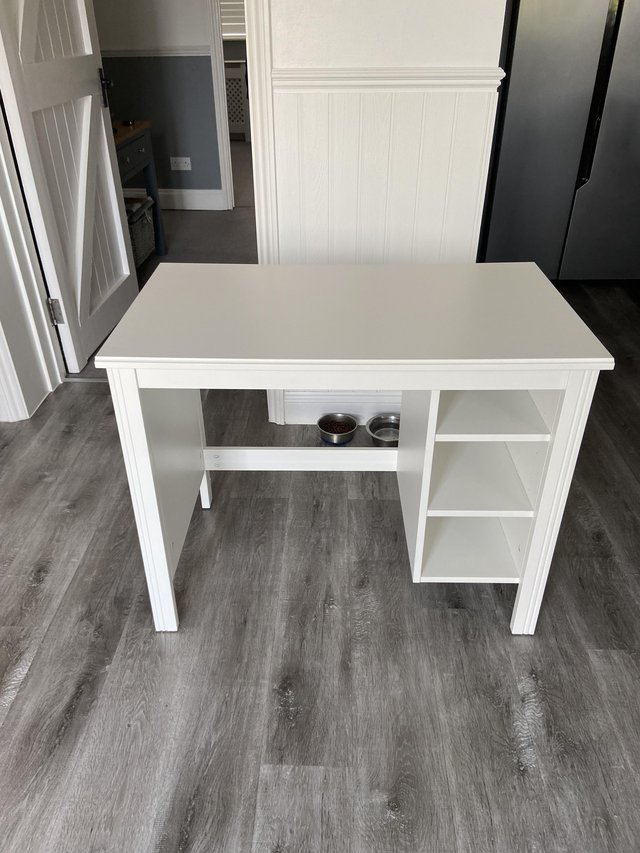 Preview of the first image of IKEA white desk in very good condition.