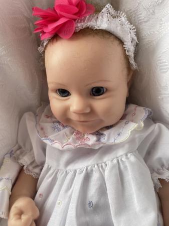 Image 1 of Beautiful Tiny Tara full bodied soft silicone girl doll