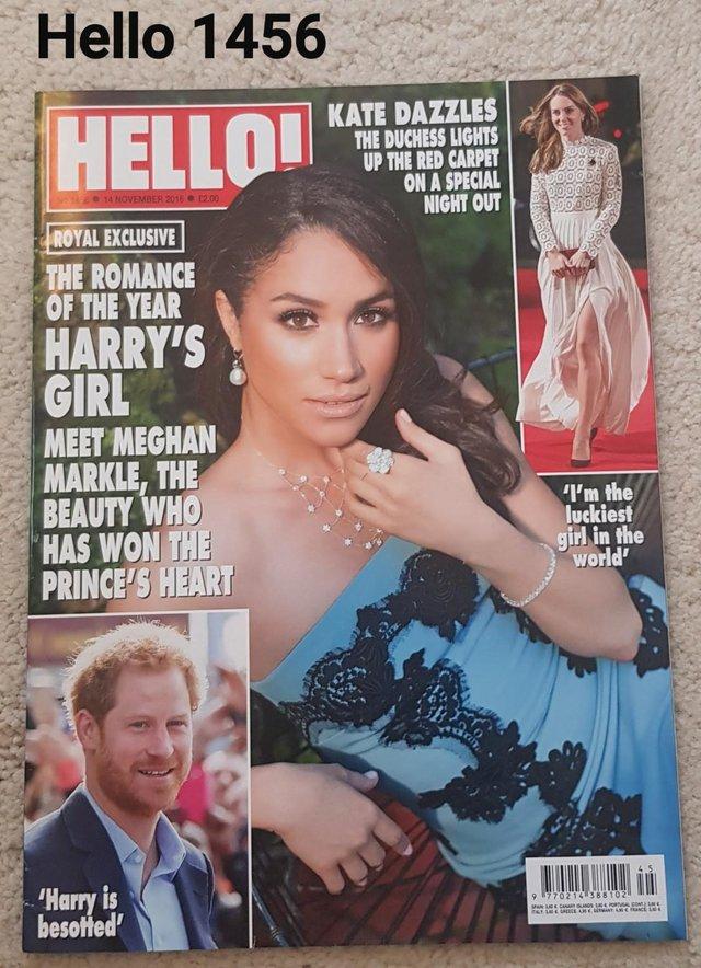 Preview of the first image of Hello Magazine 1456 - The Romance of Year - Harry & Meghan.