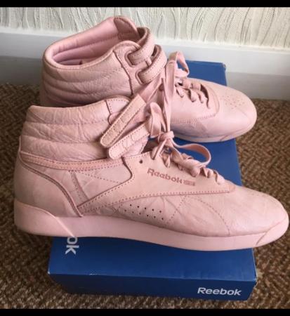 Image 4 of Trainers polish pink crinkle look Size UK 7