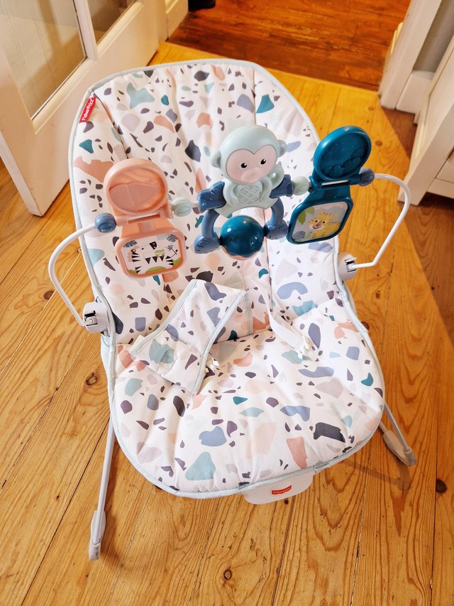 Preview of the first image of Fisher-Price Little Fisher-Price GPH13 Baby's Bouncer, Multi.