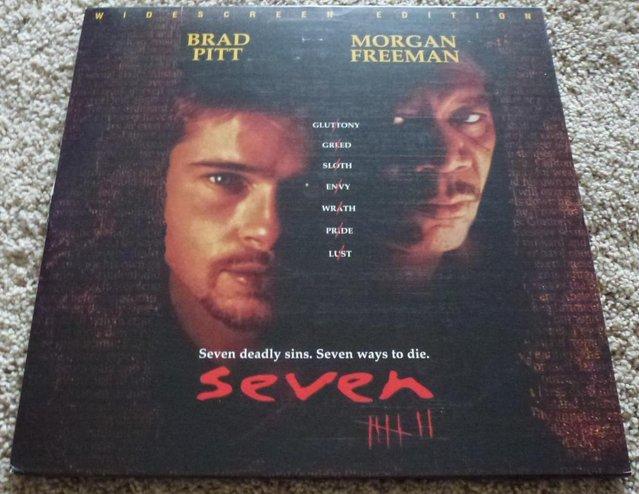 Preview of the first image of Seven, Laserdisc (1995). Released 1996.