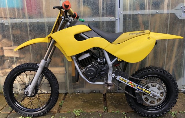 Preview of the first image of Malaguti Grizzly 12 50cc Motocross Bike With Spare Parts.
