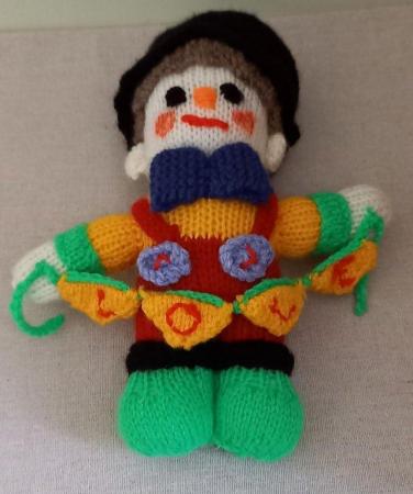 Image 2 of Wool Hand-Knitted Love Clown - New