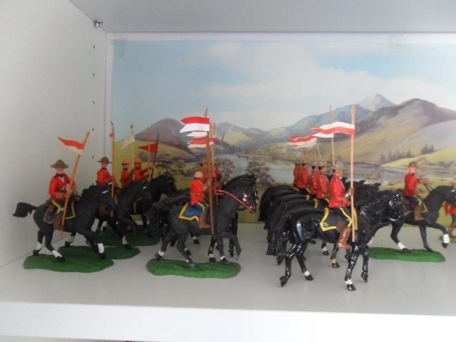 Preview of the first image of Britain's 1/32 scale Canadian Mounties 1960/70 Swoppets.