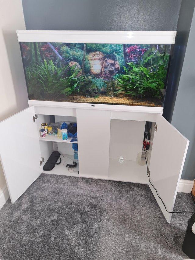 Preview of the first image of 4ft white fishtank in great condition.