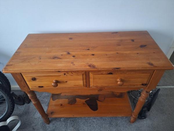 Image 1 of Console Table with drawers