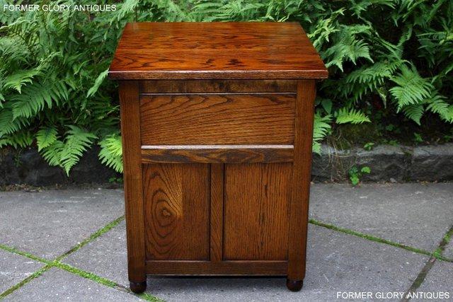 Image 29 of OLD CHARM LIGHT OAK BEDSIDE LAMP TABLES CHESTS OF DRAWERS