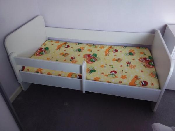 Image 1 of Toddler Bed and Mattress + extras